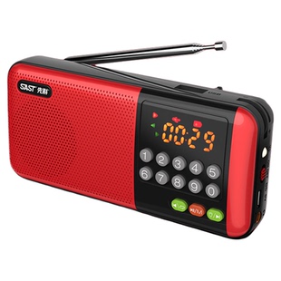 先科老人收音机随身听迷你插卡小音箱MP3评书广播半导体U盘唱戏机