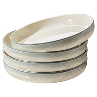 釉下彩深盘盘子菜盘家用2026新款碗碟餐具高级感碟子独特好看餐盘