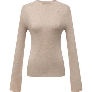 [阿拉善纯羊绒衫]EP雅莹无缝一体半高领针织衫 商场同款9915A