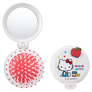 MINISO名创优品HelloKitty折叠梳镜子梳子二合一可爱便携小随身女