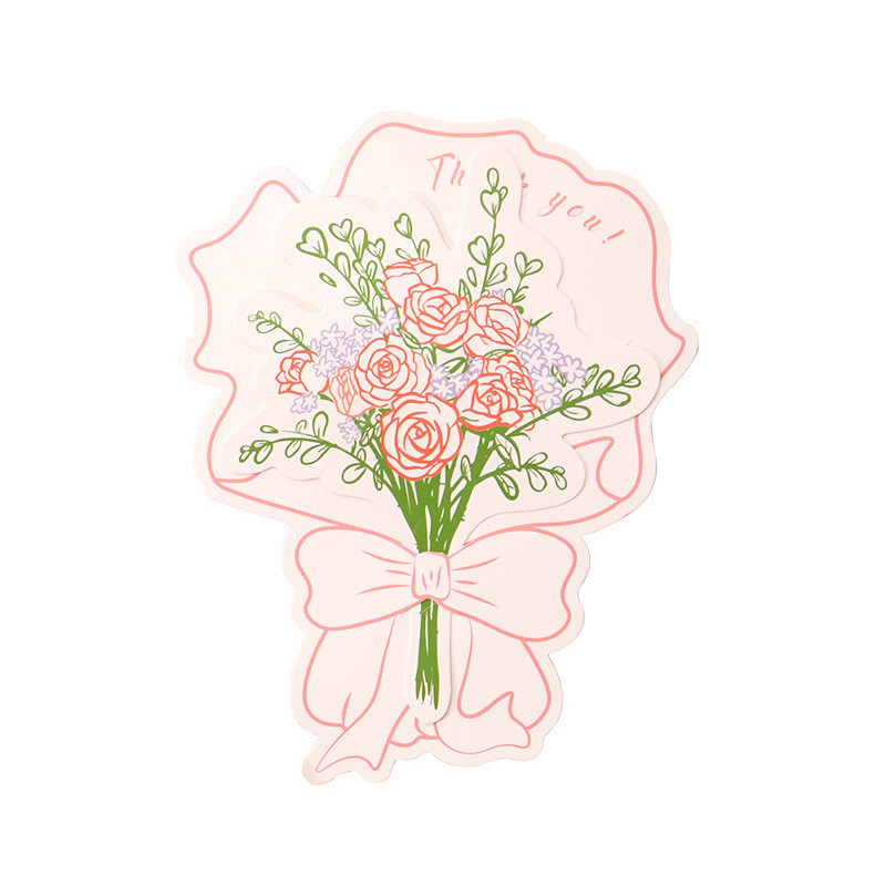 教师节感恩手绘玫瑰贺卡套装