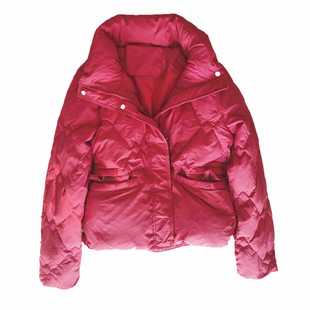 2025新款短款羽绒服女立领轻薄白鸭绒百搭修身中厚款小个子显瘦