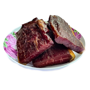 湘西腊黄牛肉干湖南特产农家自制柴火烟熏湘菜下酒菜腊味腊牛肉干