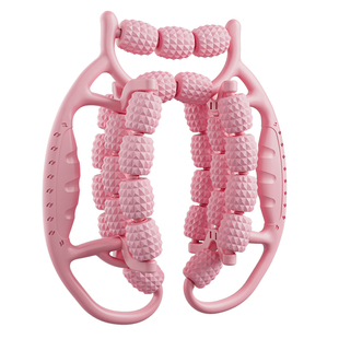 腿部按摩器环形夹腿滚轮瘦大腿小腿狼牙棒放松瘦腿神器泡沫轴