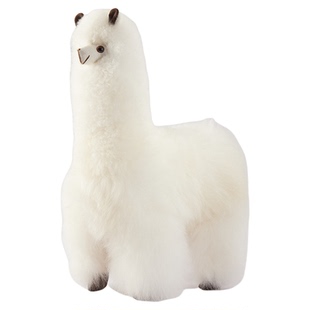 INJOI45cm羊驼毛玩偶秘鲁毛绒公仔居家装饰闺蜜情侣搬家生日礼物