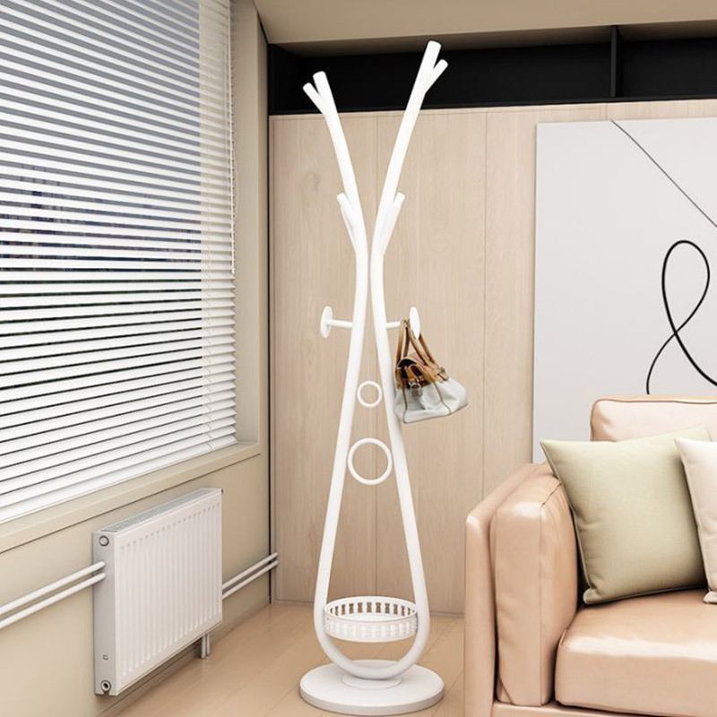 批发简易衣帽架家用卧室挂包置物架客厅阳台挂衣架树枝铁艺晾衣架