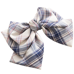 904手作发饰JK同格布料cosplay装饰三层大蝴蝶结发夹后脑勺弹簧夹