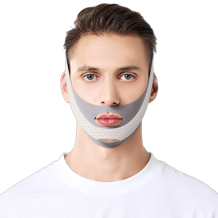 显瘦脸男士专用绷带提拉紧致面罩收缩咬肌去双下巴下颚线V脸神器