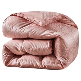 富安娜家纺95白鹅绒冬被羽绒被保暖被子被芯四季春秋被加厚被褥