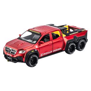 奔驰X-Class皮卡越野车合金汽车模型仿真声光回力玩具车儿童礼物