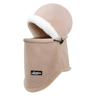 电动车头盔内胆帽子男女秋冬头套防风防寒面罩骑行保暖神器一体帽