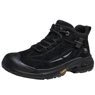 骆驼男鞋加绒2025冬季高帮鞋防滑休闲棉鞋运动户外保暖徒步登山鞋