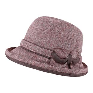 中年妈妈帽子女春秋休闲老人奶奶渔夫帽中老年人冬天保暖盆帽布帽