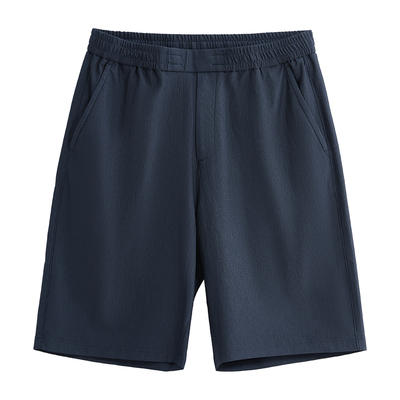ZIOZIA男装26夏新品藏青色舒弹休闲短裤TPHF2505J