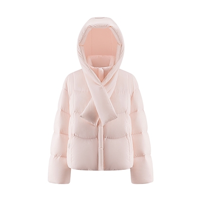 艾莱依2025新款简约泡芙短款外套