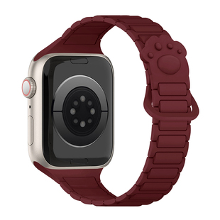 【原创猫爪工装】匠戴适用iwatch11表带苹果S11手表applewatch猫爪S10小蛮腰硅胶磁吸SE新款女S9秋冬运动智能