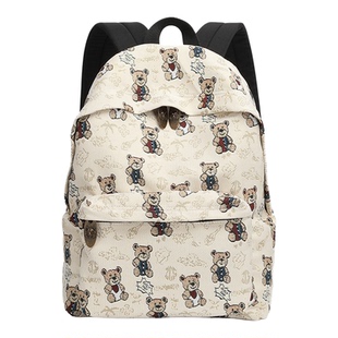 维丹尼熊双肩背包Readymade DenimTears联名大学生书包学院风背包