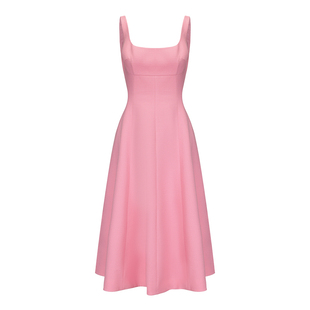 【鞠婧祎同款】NanaJacqueline气质收腰吊带伞裙连衣裙女简约度假