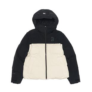 MLB官方男女情侣防水防泼水袖子可拆卸拼色羽绒服25冬季新款DJB09