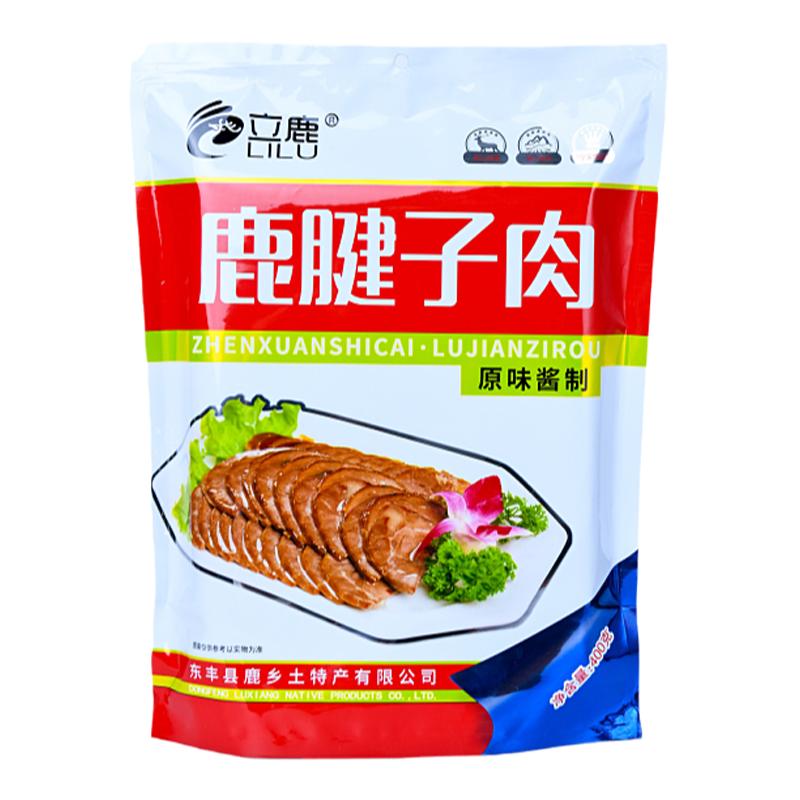 立鹿卤香鹿腱子大块鹿肉干熟食吉林梅花鹿400g熟食即食小袋装零食