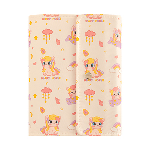 三年二班 小马孕检收纳册折叠便携式收纳袋a4产检报告单马宝宝检查单怀孕记录册孕妈孕期档案册孕妇初期用品