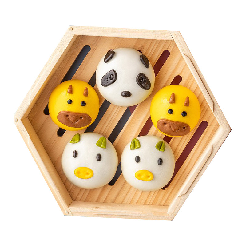 三全玉兔奶黄包375g/包儿童早餐半成品速冻早餐馒头动物卡通包