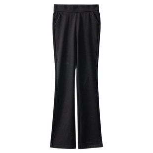 一丝牵多种厚度 超模裤微喇裤休闲裤子女修身九分裤显瘦女裤加绒