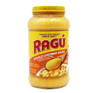 进口RAGU乐鲜芝士酱双重切达奶酪酱面包意面酱炸鸡汉堡三明治453g
