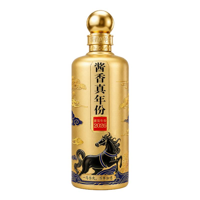 [年度新品]年份潭酒[2023]金骏版单一年份酱香型白酒53度500m