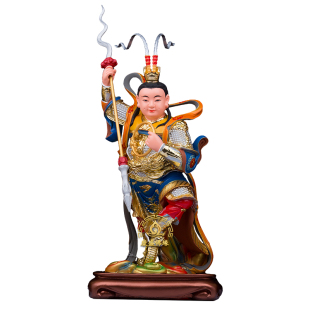 中坛元帅哪吒三太子神像树脂降魔天神金吒木吒哪吒三兄弟桌面摆件