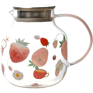 蓝莲花家居高颜值水具套装水壶茶杯客厅待客水杯夏季凉水壶高级感