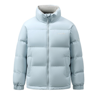 鸭鸭品牌连帽羽绒服男冬季2025新款面包服短款加厚迷彩外套潮Y