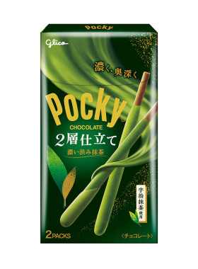 日本进口零食glico格力高百奇pocky抹茶巧克力杏仁夹心饼干棒盒装