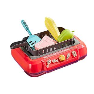 澳梦星变色烤炉厨房过家家炸薯条煎锅儿童玩具女孩仿真厨具3到6岁