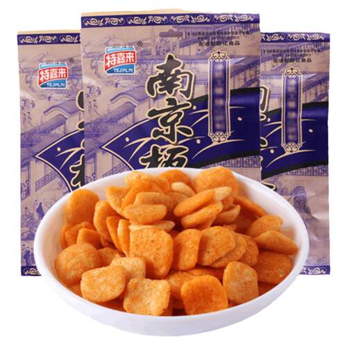 经典牛皮纸特嘉来南京板鸭味82g大袋10袋8090后儿时回忆怀旧零食