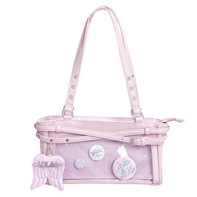 新年礼物LOLA DESIGN韩女diy腋下痛包小食量制服晒娃包日常追星包