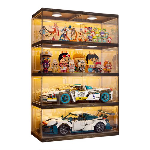 手办展示柜家用亚透明克力适用乐高大摆件盲盒模型积木玩具陈列柜