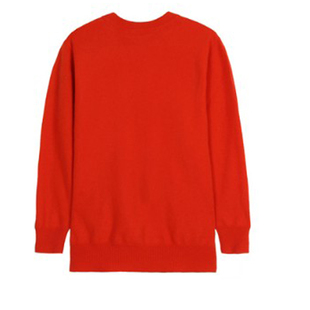 量身订做康赛妮羊绒衫男针织衫灰色定制粗毛线衣横机加工来图制版