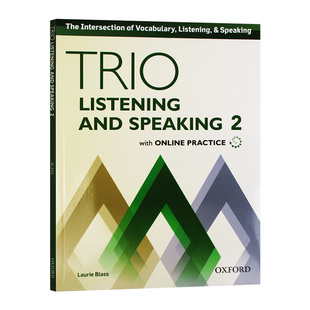 Oxford Trio Listening and Speaking Level 2 牛津Trio系列学术英语听说教材2级 英文原版大学教辅 进口英语书籍