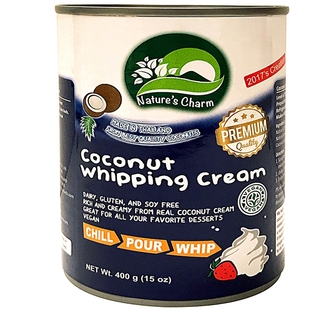 Nature's Charm椰子搅打奶油400g植物奶油Coconut Whipping Cream