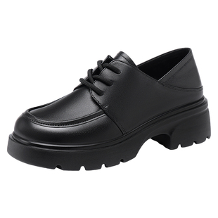 红蜻蜓女鞋冬季新款鞋子厚底增高女士休闲皮鞋女款真皮单鞋春秋款