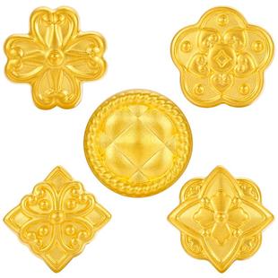 【百亿补贴】TSL谢瑞麟黄金转运珠花型5D硬金不配手绳X4700-X4704