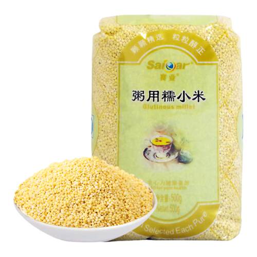 赛亚粥用糯小米 山西产农家粘小米 月子小米粥辅食杂粮500g