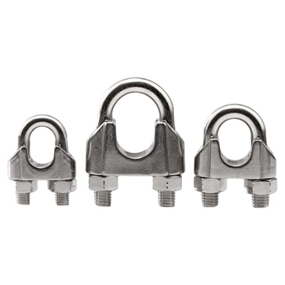 304不锈钢卡头夹头U型夹绳扣