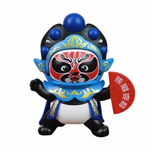 川剧变脸娃娃京剧脸谱玩偶创意脸谱玩具摆件特色礼品中国风纪念品