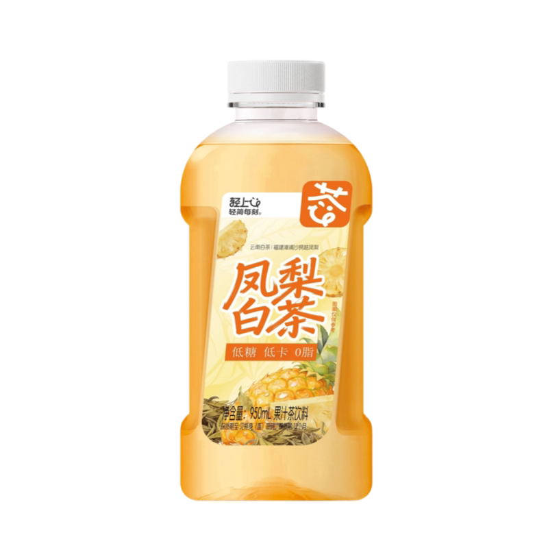 轻上凤梨白茶果汁茶饮料低糖0脂