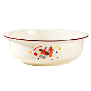 和面盆陶瓷盆家用厨房发面碗专用盆子国风揉面盆创意酸菜鱼大碗