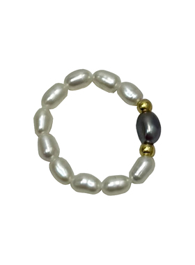 二乙米粒小珍珠戒指简约高级感