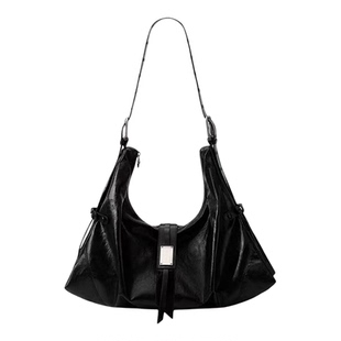 橙子少女托特包2026新款高级感极简hobo包防水百搭单肩包流浪包女