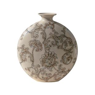 宋代美学水墨青花瓷中式轻奢花瓶摆件客厅插花复古陶瓷餐桌高级感